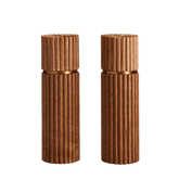 Ionic Salt + Pepper Mills Set in Natural Oak